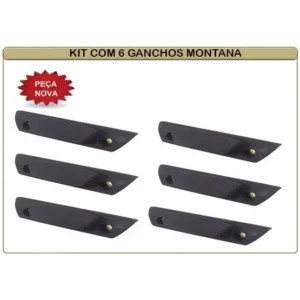 Gancho Caçamba Carroceria Gm Montana 2003 Até 2010 Kit 6 Pçs