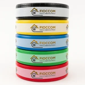 Fio Elétrico 1,5mm Flexível Rolo 100m Metros 750v Cabo 1 5mm