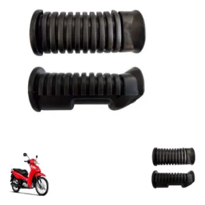 Par Borracha Estribo Pedaleira Dianteira Biz 125 2006 A 2010