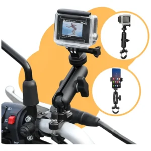 Suporte Para Moto Guidao Bike Gopro Celular 1/4 Giratório
