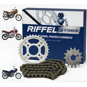 Kit Relaçao Titan Fan Start 150/160 Riffel Aço 1045 Promoção