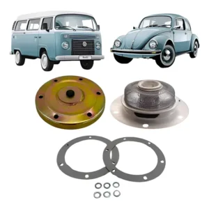 Peneira C/mola + Tampa Carter Motor Fusca Brasilia Kombi Var