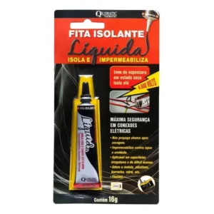 Fita Isolante Líquida Quimatic 16g Impermeável Elétrica Preta