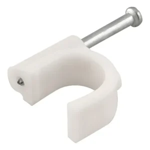 Fixa Fio Redondo 6mm Branco Com 100 Vonder