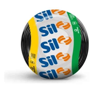 Fio Cabo Flexível 1.5mm² 750v 10 Metros Preto Flexsil Sil