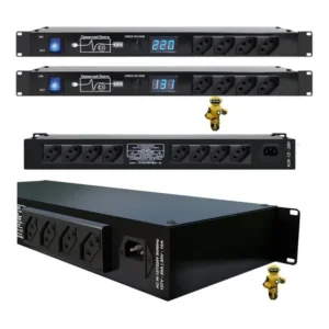 Distribuidor De Tomadas Regua De Ac Pws Ac3000 Padrão Rack Cor Visor Azul