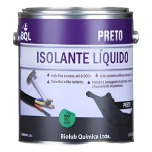 Fita Isolante Líquida Biolub Preta 3,6L 8KV/mm