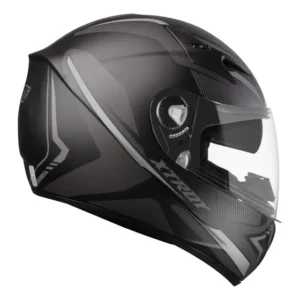 Capacete Fechado Óculos Interno E Narigueira Ebf Xtroy Drone Cinza Fosco Tamanho 56