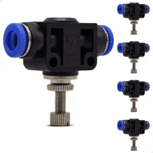Kit C/ 8 Unidades Válvula Controle Regulador Fluxo Tubo 8mm
