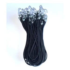 50 Extensor Elástico Para Lona De Caminhão Preto 35cm