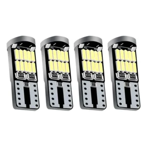4 Lampadas Pingo 26 Led T10 Bem Forte Lanterna Meia Luz 5w