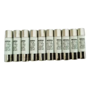 Fusível Cartucho Porcelana 10x38 Gl/gg Retardado - 10a 10 Pç Gama de voltagem 500V