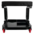 Banqueta Fixa Com Assento Para Mecânico 140kg Com Rodízio Porta Ferramentas Bbm100 The Black Tools Cor Preto - Imagem 8