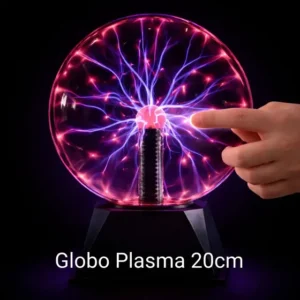 Globo Plasma 20cm Luminária Bola De Cristal Interativa Com Raios Elétricos Led Abajur Decorativo Para Quarto Sala Festa Gamer Geek Presente Criativo Alta Qualidade