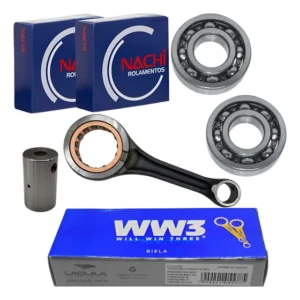 Kit Biela + Rolamentos Virab. Cg 125 92 A 99 Nachi Ww3
