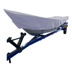 Capa Para Barco Semi Chato 4m Resistênte De Canoa Lancha Cor Cinza-claro