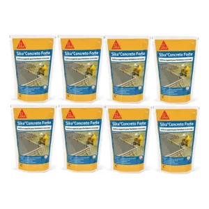 Concreto Forte 1 Litro Sika Aditivo Plastificante 8 Unidades