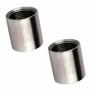 Kit 2 Luva Lisa Rosca Bsp 1/2 150# Libras Em Aço Inox 304