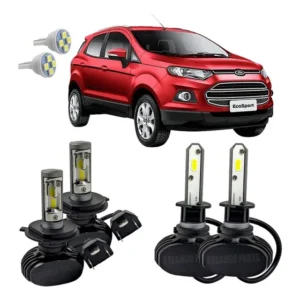 Kit Ultra Led Farol Alto Baixo H4 E Milha Ecosport 13 A 2017