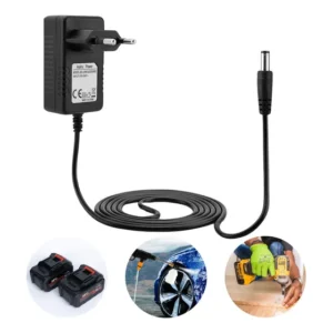 Carregador Bateria Litio 21V RKT Universal Pino 5mm Ferramentas Elétricas