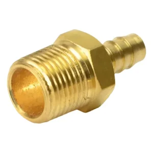 Conexão De Gás Bico Mangueira 3/8 Bm X 1/2 Npt Latão