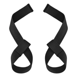 Strap Musculação - Tala Strep Treino Academia - Resistente Cor Preto