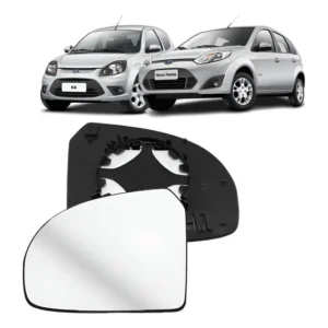 Lente Espelho Retrovisor Fiesta 2002 A 2014 Ka 2008 C/ Base