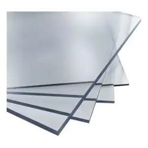 Chapa Policarbonato Compacto Cristal 8mm Transparente 50x100cm Anti-impacto