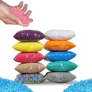 4 Isopor(pérola)bolinha Slime Puff Artesanato Colorido 500ml