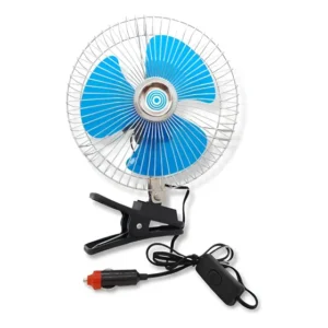 Ventilador De Painel Portátil Veicular Potente Silencio Cor Da Estrutura Cromado Cor Das Pás Azul Diâmetro 22 Cm Material Das Pás Plástico Quantidade De Pás 3