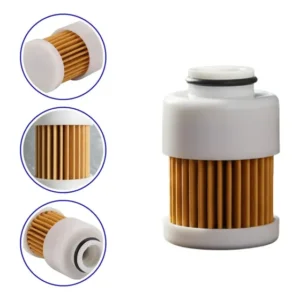 Filtro Combustível Gasolina Motor Popa Yamaha Mercury Mercruiser 30 35 40 60 Efi 75 90 115hp Elemento Filtrante Equivalente 68v2456300 8m0149607 Protege Sistema Injeção Alta Durabilidade