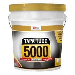 Massa Tapa Buraco 5000 Gesso Reboco Madeira Alvenaria 340g