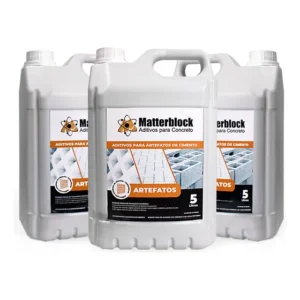 Kit 3 Aditivos 5l Para Blocos Concreto Artefatos Matterblock