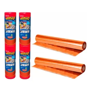 Manta Asfáltica Autoadesiva Dryko 90cm x 10m Telhado Terracota Kit 2 Un