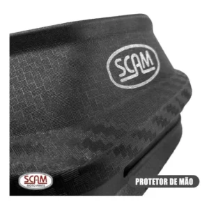 Protetor de Mão Scam Preto Para Honda CG 125 150 160 Pop Yamaha Factor