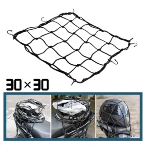 Rede Elástica Para Capacete E Bagageiro De Moto 30cm X 30cm