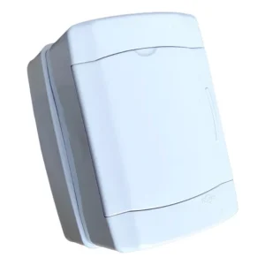 Caixa Quadro Ilumi Sobrepor Para 2 Disjuntores Din Branca Cor Branco