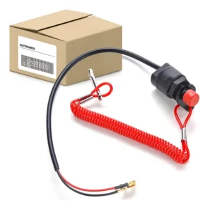 Chave Corta Corrente Cordão + Botão P/ Motor De Popa Yamaha
