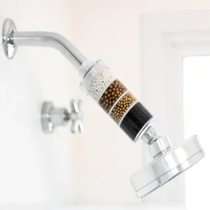 Chuveiro De Parede Ducha Pure Shower Select Com Filtro Esferas Anti Cloro Purificação Iônica Remoção De Flúor De Cloro