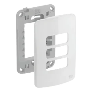 Placa 4x2 Branco 3 Posições Suporte Weg Linha Composé