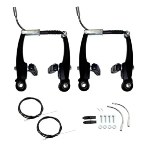Freio V-brake Bicicleta Alumínio Logan C/ Cabos Mtb Cor Preto