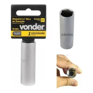 Soquete 16mm Longo Vela De Ignição Para Linha Automotiva