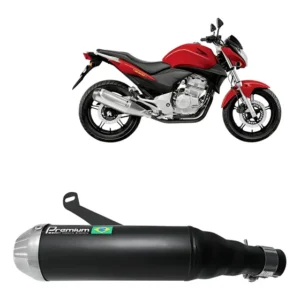 Escapamento Cb 300r 2009 Até 2015 Cb300 Esportivo Preto Mot