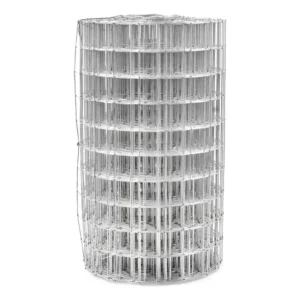 Tela Soldada Galvanizada Franz 5x5cm Fio 1,24mm Altura 50cm Rolo 25m Aço Prateado
