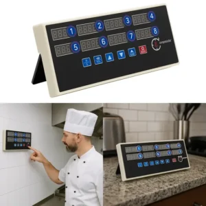 Timer Temporizador Portatil 8 Canais Digital Cozinha Comida Restaurante Alarme Domestico - De Corazon