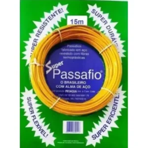 Fita Passa Fio C/ Alma De Aço C/ 15 Metros Proaqua Amarela