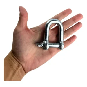 Manilha Reta 5/8 Reboque Cabo De Aço Pino Roscado 5 Peças