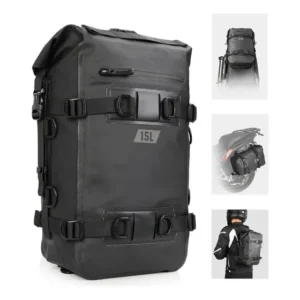 Alforge Bolsa Para Moto 15l 100% Impermeável Pvc Reforçado