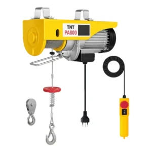 Talha Guincho Elétrico Coluna Obra Tnt Elevador 400/800 Kg Cor Amarelo