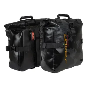 Par Alforjes Moto Impermeáveis 30l Preto Saxon